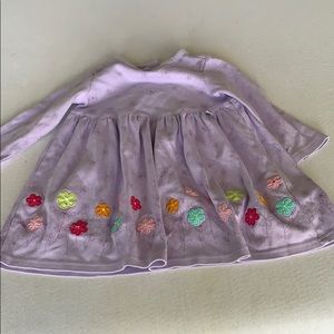 3T purple dress with flowers